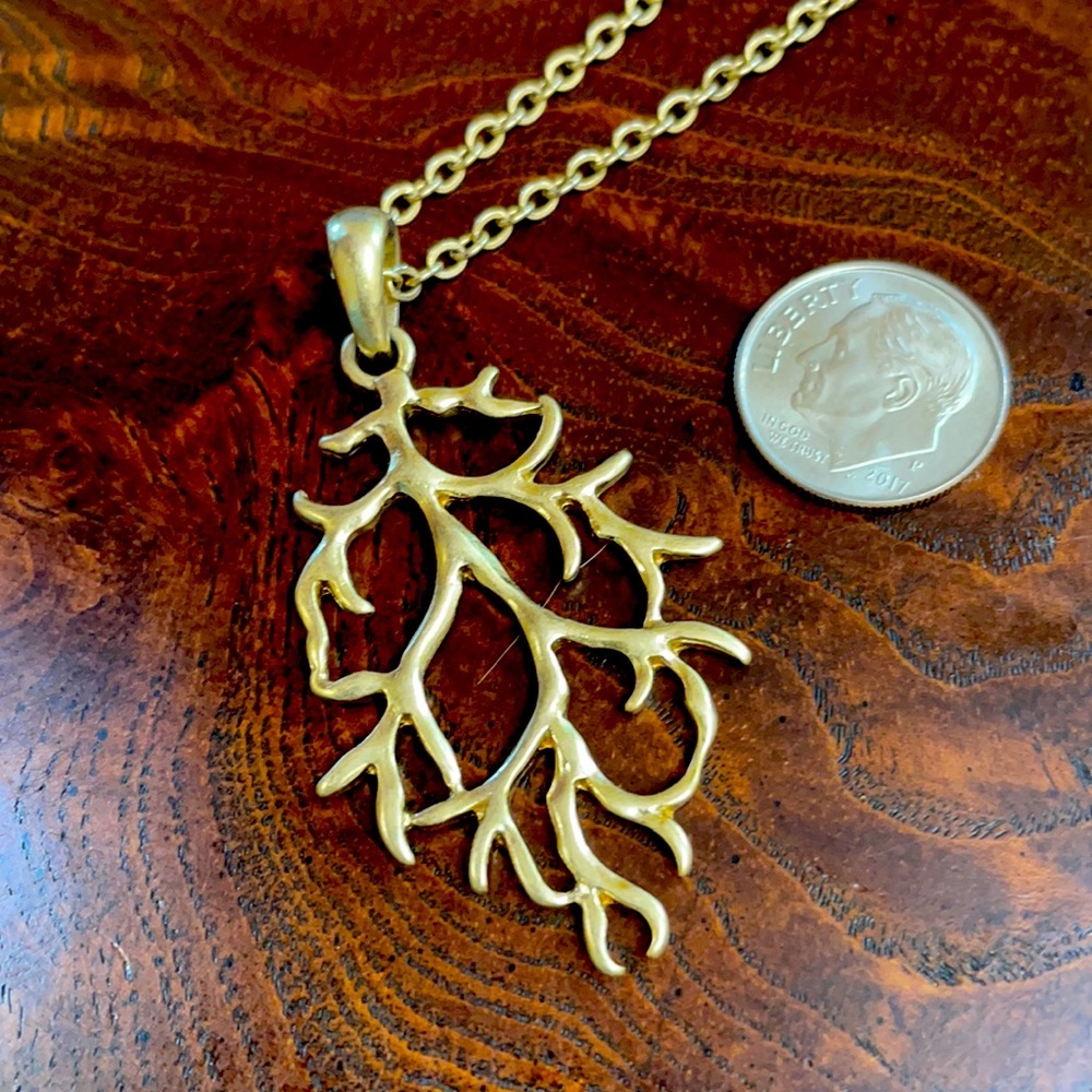 Lia Sophia long Coral necklace